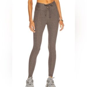 Year of Ours dark gray ribbed football leggings